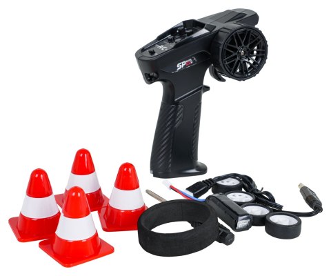 Auto R/C Do Drift WolfSlide 1:24 + Akcesoria Niebieskie