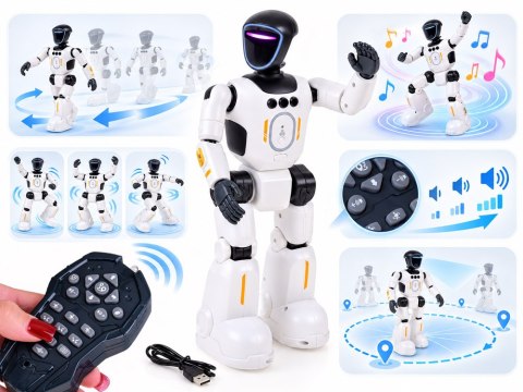 Robot zdalnie sterowany pilotem i gestami - tańczy, śpiewa, mówi RC0808