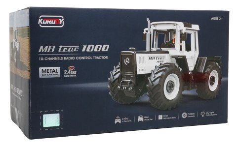 Traktor Biały 1:24 z Pilotem Mercedes Benz
