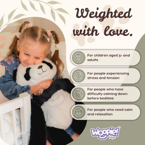 WOOPIE Panda Miś Obciążeniowy Sensoryczny 2,5kg
