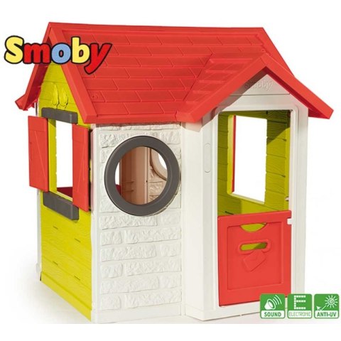 SMOBY Domek ogrodowy My House dzwonek z dźwiękiem + Bramka piłkarska GRATIS!