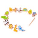 Sznurowanka Dla Dzieci Drewniane Koraliki Dla Dzieci ZOO Classic World
