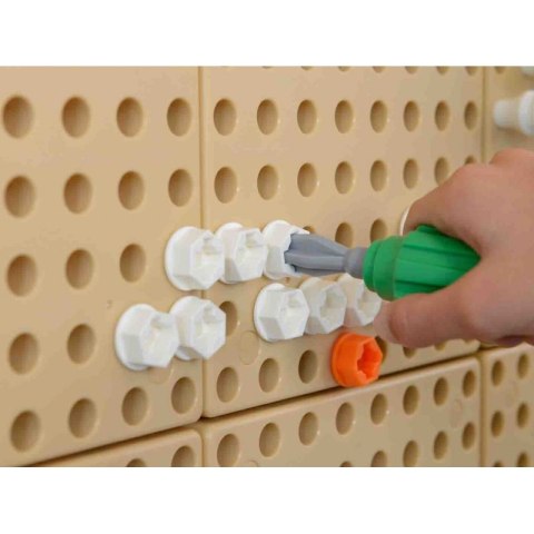 Ręczne Narzędzia 6 Elementów Śrubokręt Klucz - Tablica Naukowo-Edukacyjna Masterkidz STEM