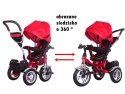 Rowerek Trójkołowy 6w1 T600 - obrotowe siedzisko YM-BT-12 RED