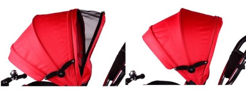 Rowerek Trójkołowy 6w1 T600 - obrotowe siedzisko YM-BT-12 RED