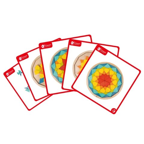 CLASSIC WORLD Drewniane Kolorowe Klocki Mandala