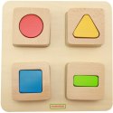Sensoryczny Sorter Drewniany Kształty i Kolory Masterkidz