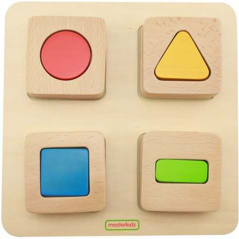 Sensoryczny Sorter Drewniany Kształty i Kolory Masterkidz