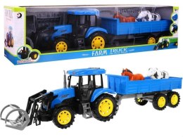 Traktor Przyczepa Dźwięki Światła Niebieski