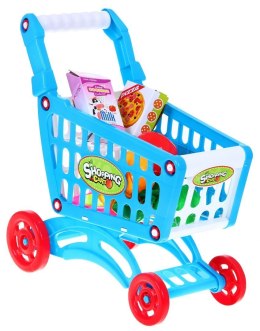 Wózek Koszyk Na Zakupy Zestaw Owoców Do Krojenia Niebieski