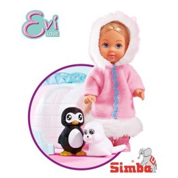 SIMBA Lalka Evi Love Zimowa + foka i pingwin
