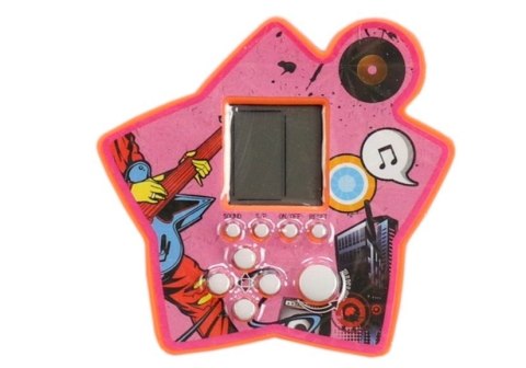 Gra Elektroniczna Kieszonkowa Tetris Gwiazdka Pomarańczowy