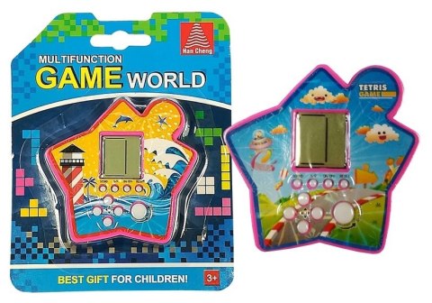 Gra Elektroniczna Kieszonkowa Tetris Różowy