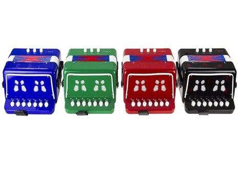 Akordeon Instrument Dla Małego Muzyka Czarny