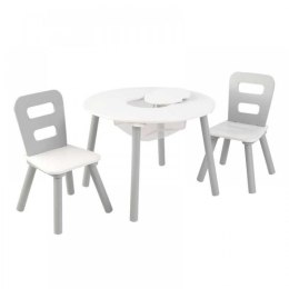 Biało szary Drewniany stolik i 2 krzesełka KidKraft