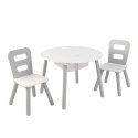Biało szary Drewniany stolik i 2 krzesełka KidKraft