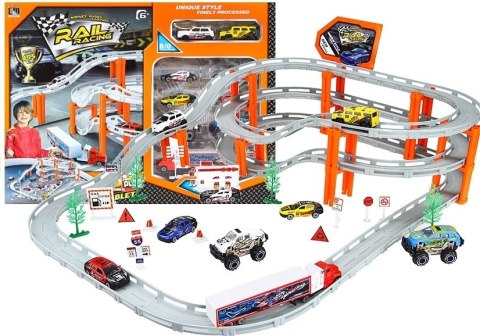 Tor Samochodowy Rail Racing Metalowe Autka 12km/h