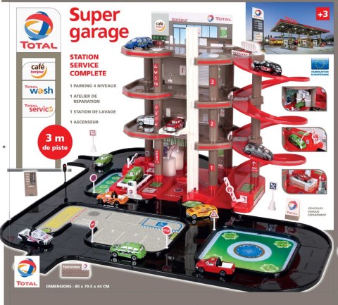 Wielopoziomowy parking, garaż MOCHTOYS stacja TOTAL 10901