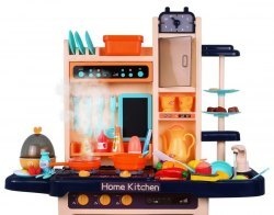 Ogromna multifunkcyjna kuchnia 65 el, znikopis, światło, dźwięk, woda,