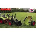 Traktor na pedały Claas Arion 430 z łyżką i przyczepką 1040AM Zielony