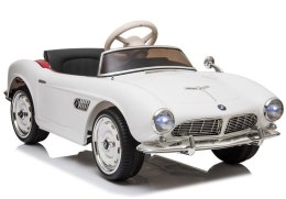 Auto na Akumulator BMW Retro Dla Dzieci Pilot Światło LED MP3 Białe
