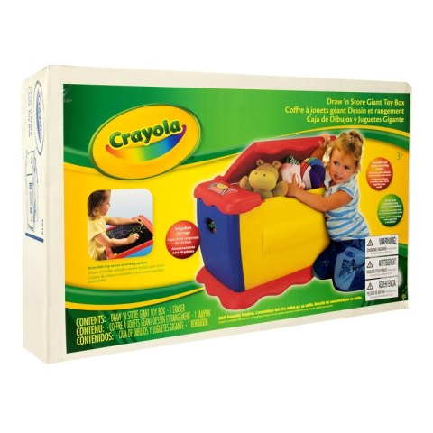 Kolorowa skrzynia na zabawki z tablicą Crayola Kolorowa skrzynia na zabawki z tablicą Crayola