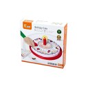 Tort Urodzinowy Drewniany Zestaw do Krojenia na Rzepy Viga Toys