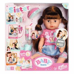 BABY born - Lalka interaktywna Siostrzyczka brunetka 43 cm Model 2019