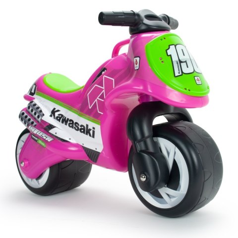 Kawasaki Jeździk Motorek Biegowy dla dzieci różowy Injusa