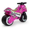 Kawasaki Jeździk Motorek Biegowy dla dzieci różowy Injusa