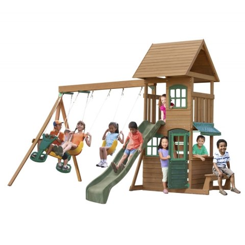 KidKraft Drewniany Plac Zabaw Windale Fort & Swing