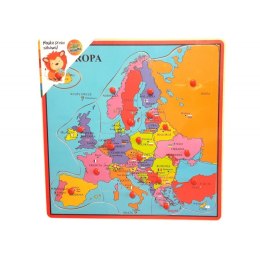 Playme Drewniana układanka Mapa Europy