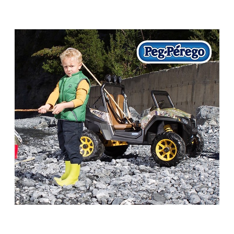 Polaris RZR 900 Camuflage Peg Perego 12V Quad dla dzieci