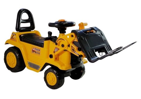 Jeździk Dla Malucha Wózek Widłowy Podnośnik Ruchome Elementy Żółty
